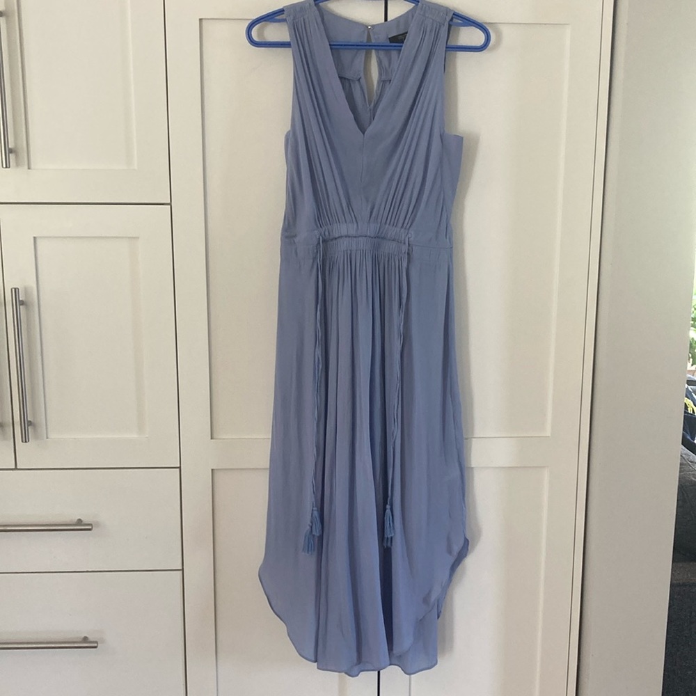 T Tahari Flowy Periwinkle Blue Sleeveless Dress NWOT Size S